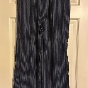 Striped Navy Blue Pants